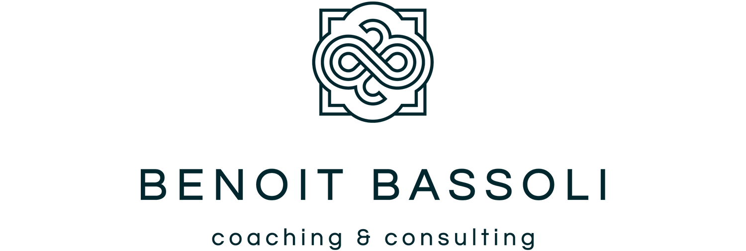 Logotype bleu entreprise coaching et consulting fond transparent